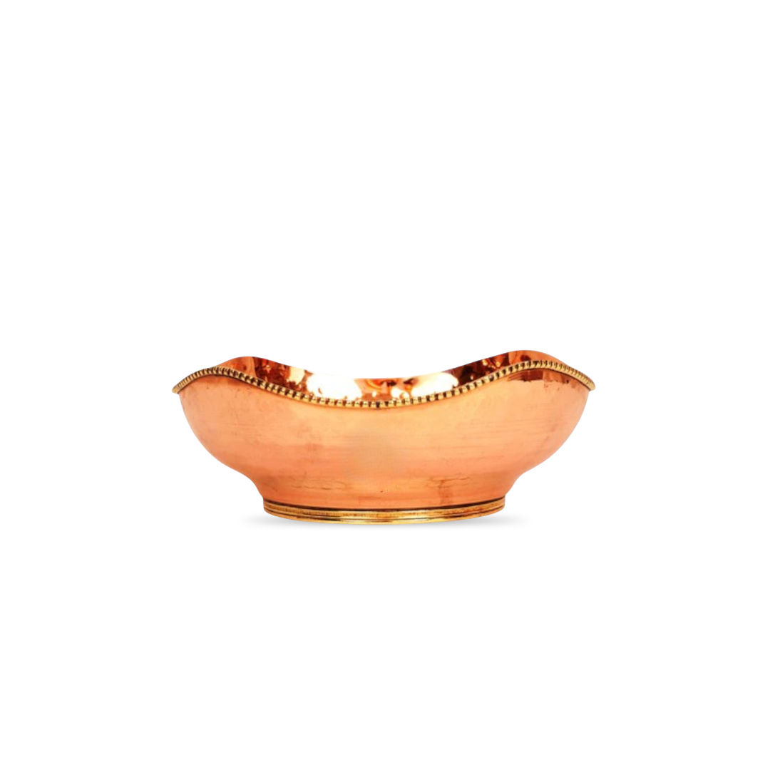 Pure brass copper handmade designer fruit bowl